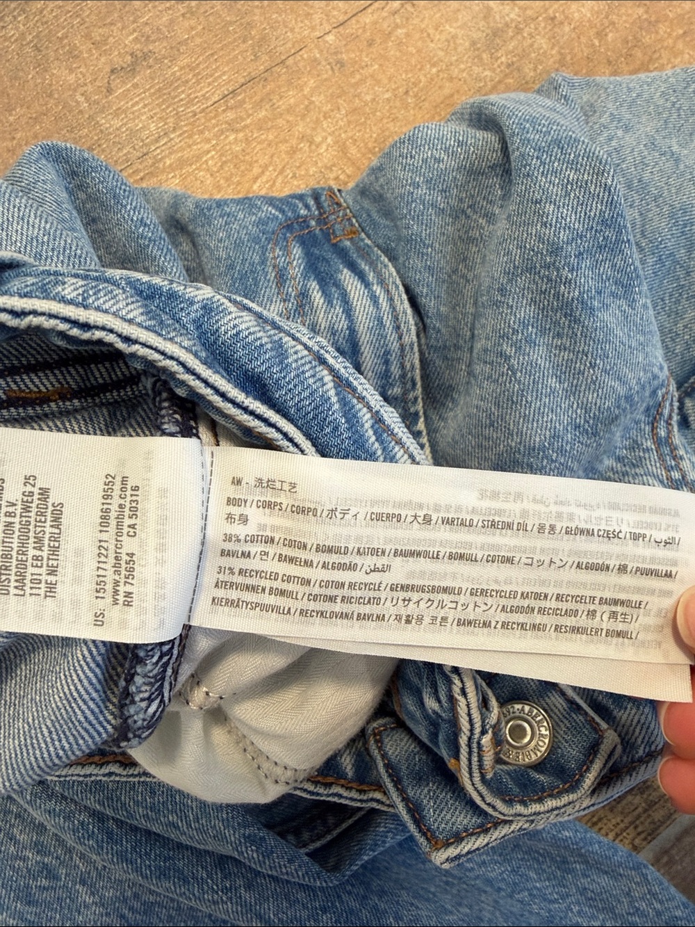 Abercrombie & Fitch The Loose High Rise Curve Love Jeans Size 27 4R - Picture 8 of 8